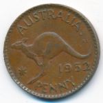 Australia, 1 penny, 1952