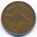 Australia, 1 penny, 1952