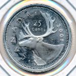 Canada, 25 cents, 1996–2003