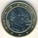 Austria, 1 euro, 2008–2015