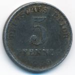 Germany, 5 pfennig, 1919