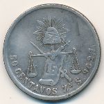 Mexico, 50 centavos, 1870–1887