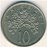 Jamaica, 10 cents, 1969–1989