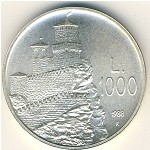 San Marino, 1000 lire, 1988