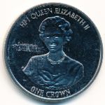 Ascension Island, 1 crown, 2015