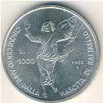 San Marino, 1000 lire, 1983