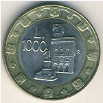 San Marino, 1000 lire, 1997