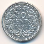 Нидерланды, 10 центов (1937 г.)