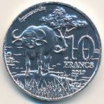 Катанга., 10 франков (2017 г.)