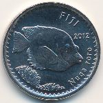 Fiji, 5 cents, 2012–2014