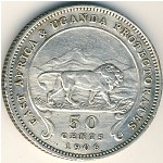 East Africa, 50 cents, 1906–1910