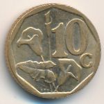 ЮАР, 10 центов (2000–2001 г.)