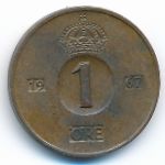 Sweden, 1 ore, 1967