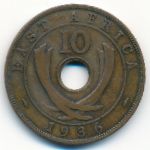 Восточная Африка, 10 центов (1936 г.)