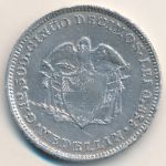 Colombia, 5 decimos, 1873–1875