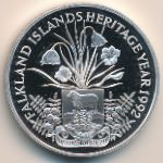 Falkland Islands, 2 pounds, 1992