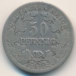 Germany, 50 pfennig, 1877–1878