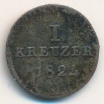 Nassau, 1 kreuzer, 1824