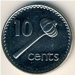 Fiji, 10 cents, 1990–2006