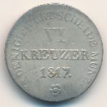 Вюртемберг, 6 крейцеров (1817–1818 г.)
