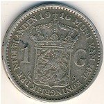 Netherlands, 1 gulden, 1910–1917