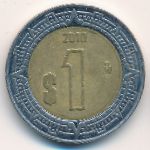 Мексика, 1 песо (2010 г.)