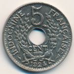 French Indo China, 5 cents, 1924–1930
