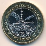 Falkland Islands, 2 pounds, 2014