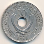 Восточная Африка, 10 центов (1906–1910 г.)