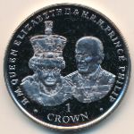 Ascension Island, 1 crown, 2017