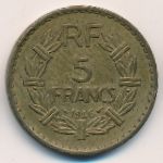 France, 5 francs, 1945–1947