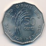 Fiji, 50 cents, 1979