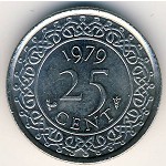 Суринам, 25 центов (1962–1986 г.)