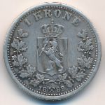 Norway, 1 krone, 1877–1904