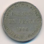 Реюньон, 1 франк (1896 г.)