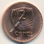 Fiji, 2 cents, 1992