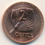 Fiji, 2 cents, 1992