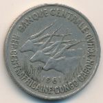 Equatorial African States, 50 francs, 1961