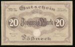 Possneck, 20 марок, 1919