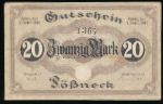 Possneck, 20 марок, 1919