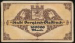 Bergisch Gladbach., 100000 марок, 1923