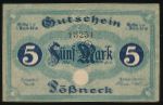 Possneck, 5 марок, 1919