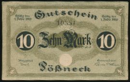Possneck, 10 марок, 1919