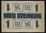Steinburg., 1 марка, 1918