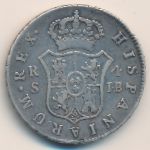 Spain, 4 reales, 1818–1833
