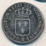France, 1/3 ecu, 1720–1722