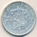 Netherlands East Indies, 2 1/2 gulden, 1943