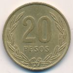 Colombia, 20 pesos, 1982–1989