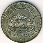 East Africa, 1 shilling, 1944–1946