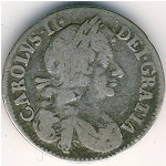 Великобритания, 4 пенса (1670–1684 г.)